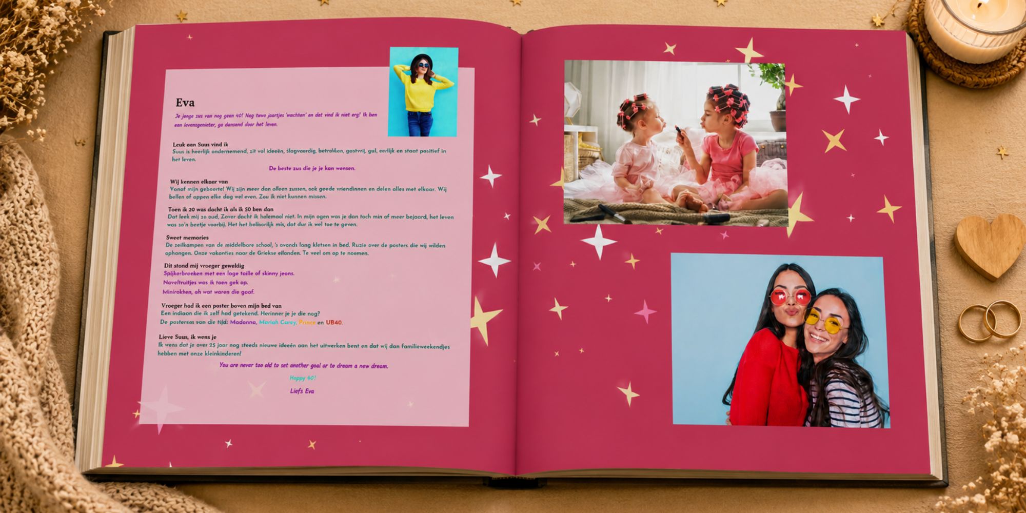 40 jaar vriendenboek cadeau