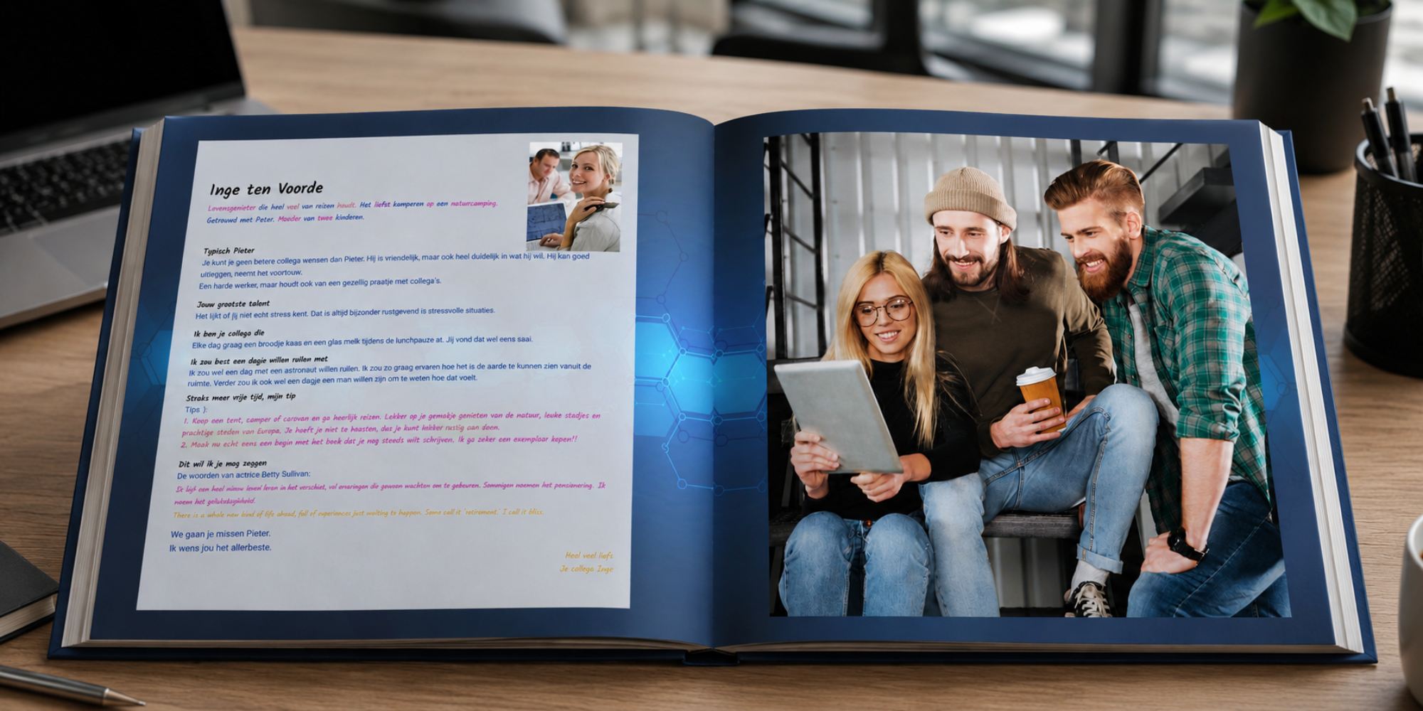 voorbeelden vriendenpagina's vriendenboek afscheid collega nieuwe baan