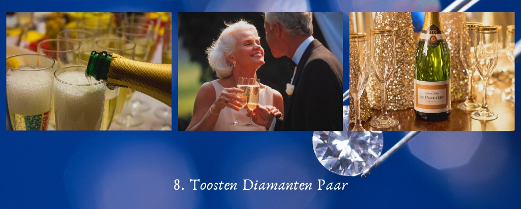 diamanten huwelijk 8 toosten diamanten paar