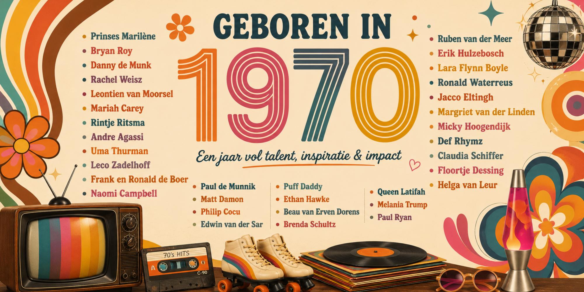 Bekende mensen geboren in 1970