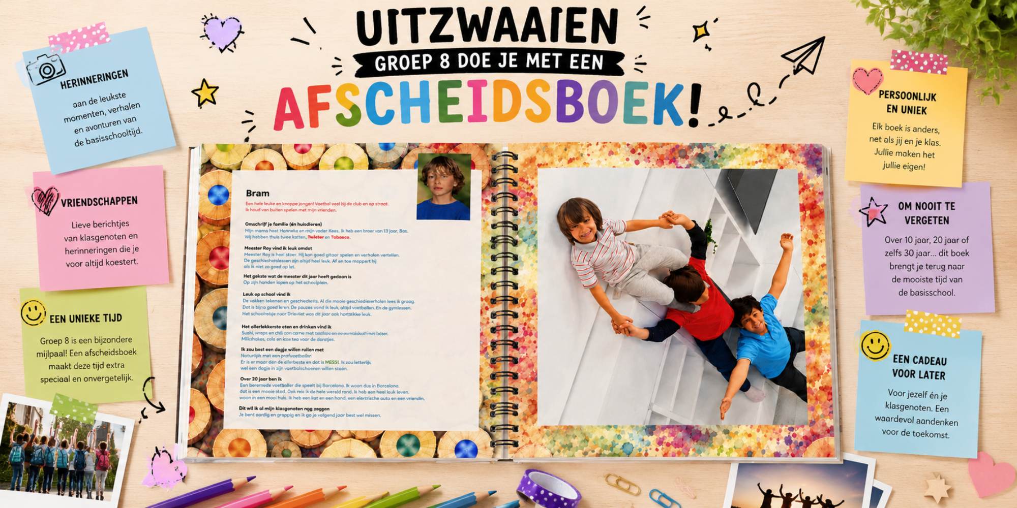 12 redenen waarom een afscheidsboek groep 8 niet mag ontbreken