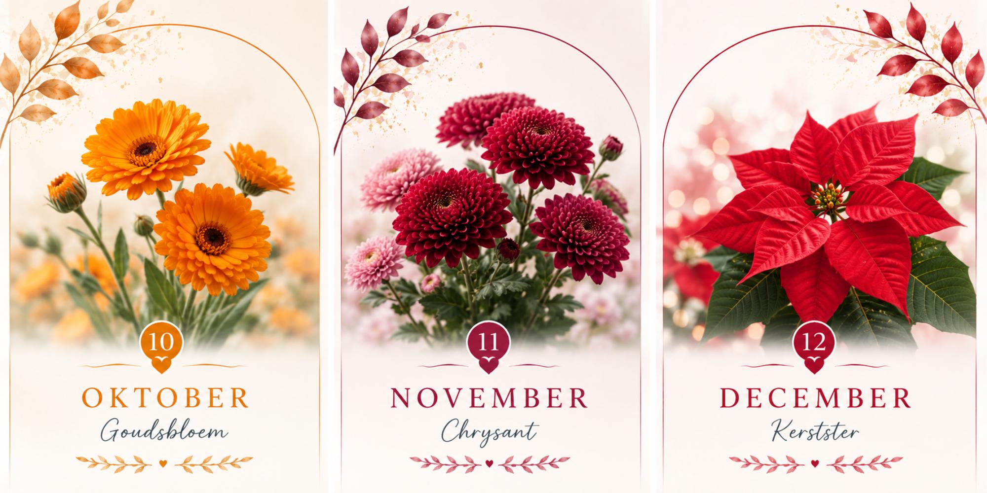 geboortebloemen oktober november december