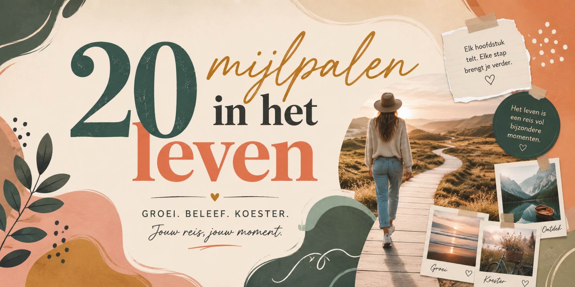 20 mijlpalen in het leven