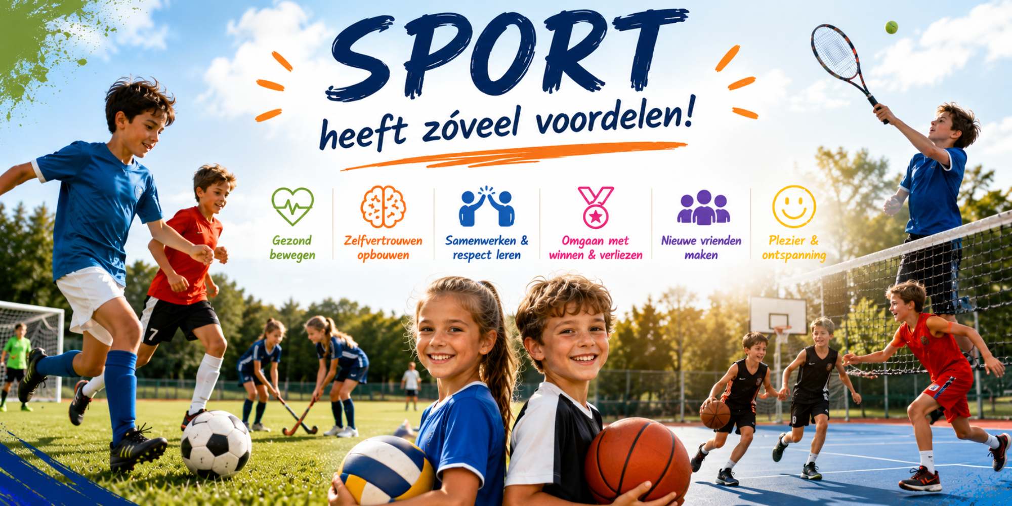 Sportende kinderen en MopperMomentjes