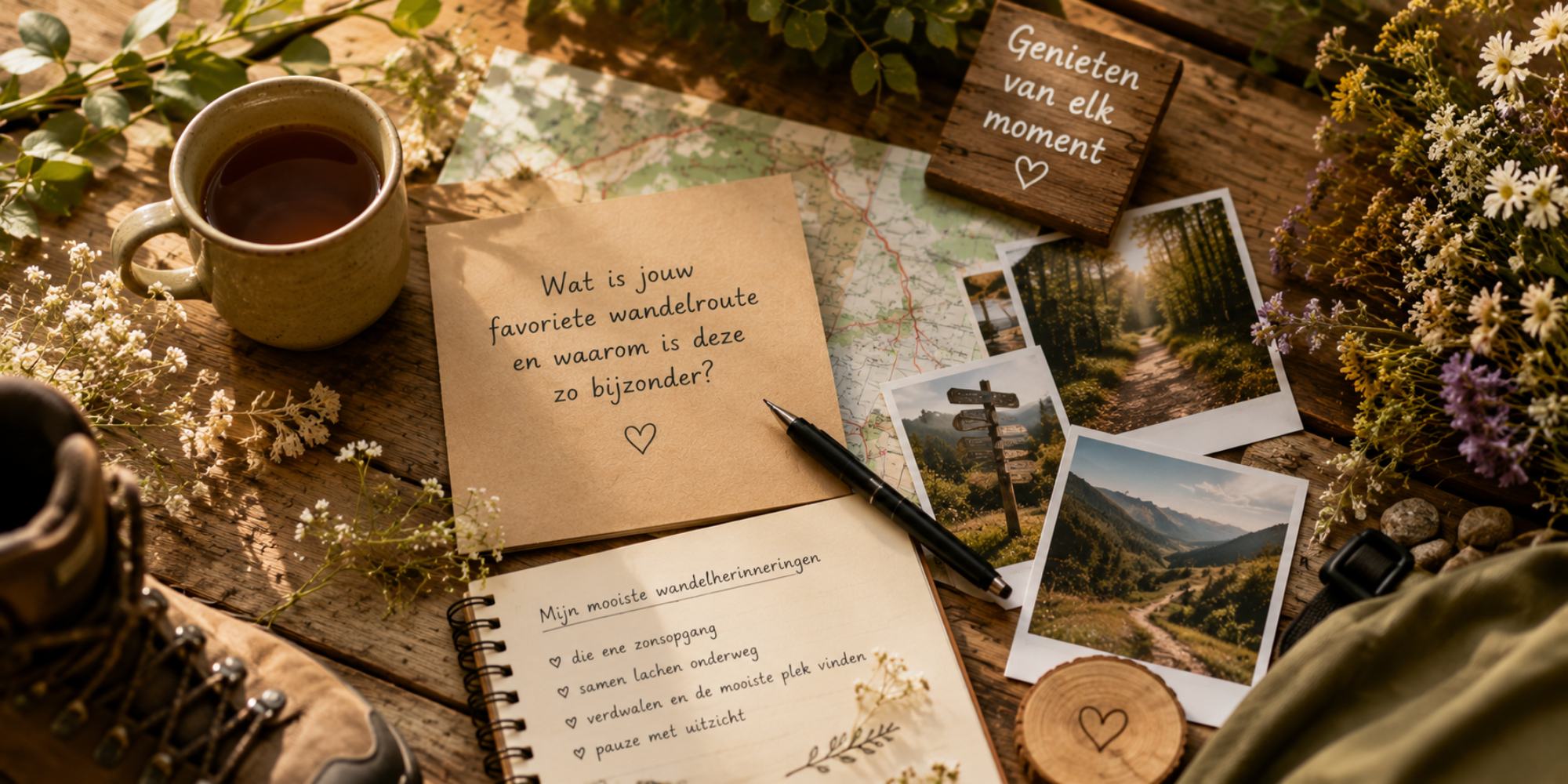 vragen vriendenboek wandelboek