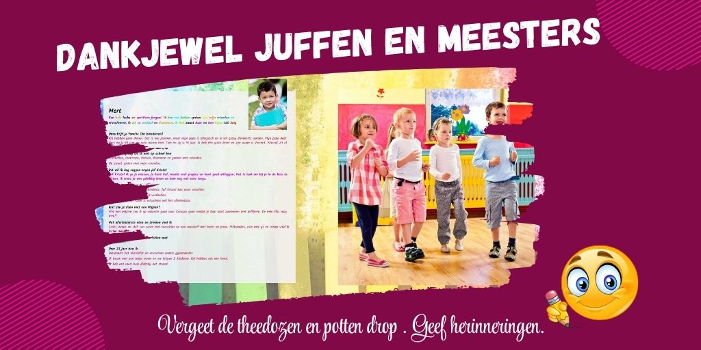 einde schooljaar cadeau leerkrachten