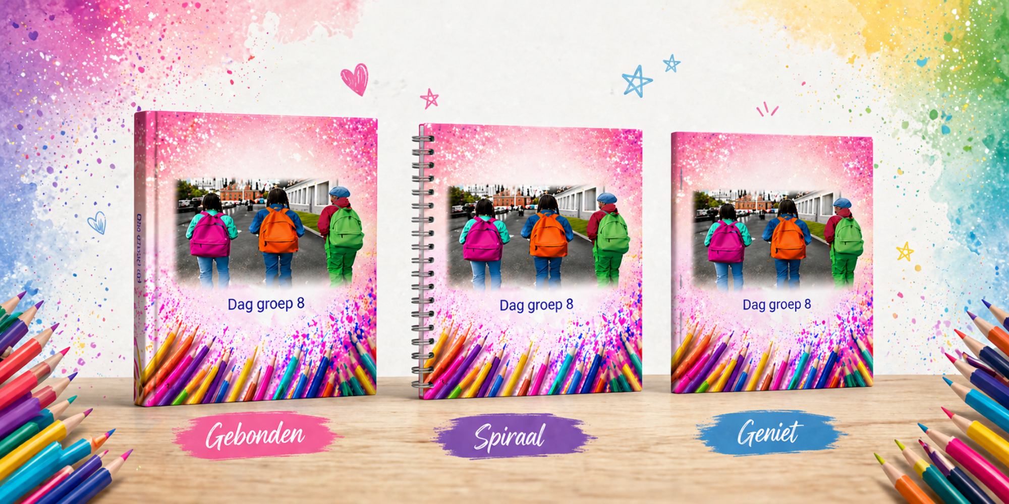 afscheidsboeken groep 8 geniet en spiraal