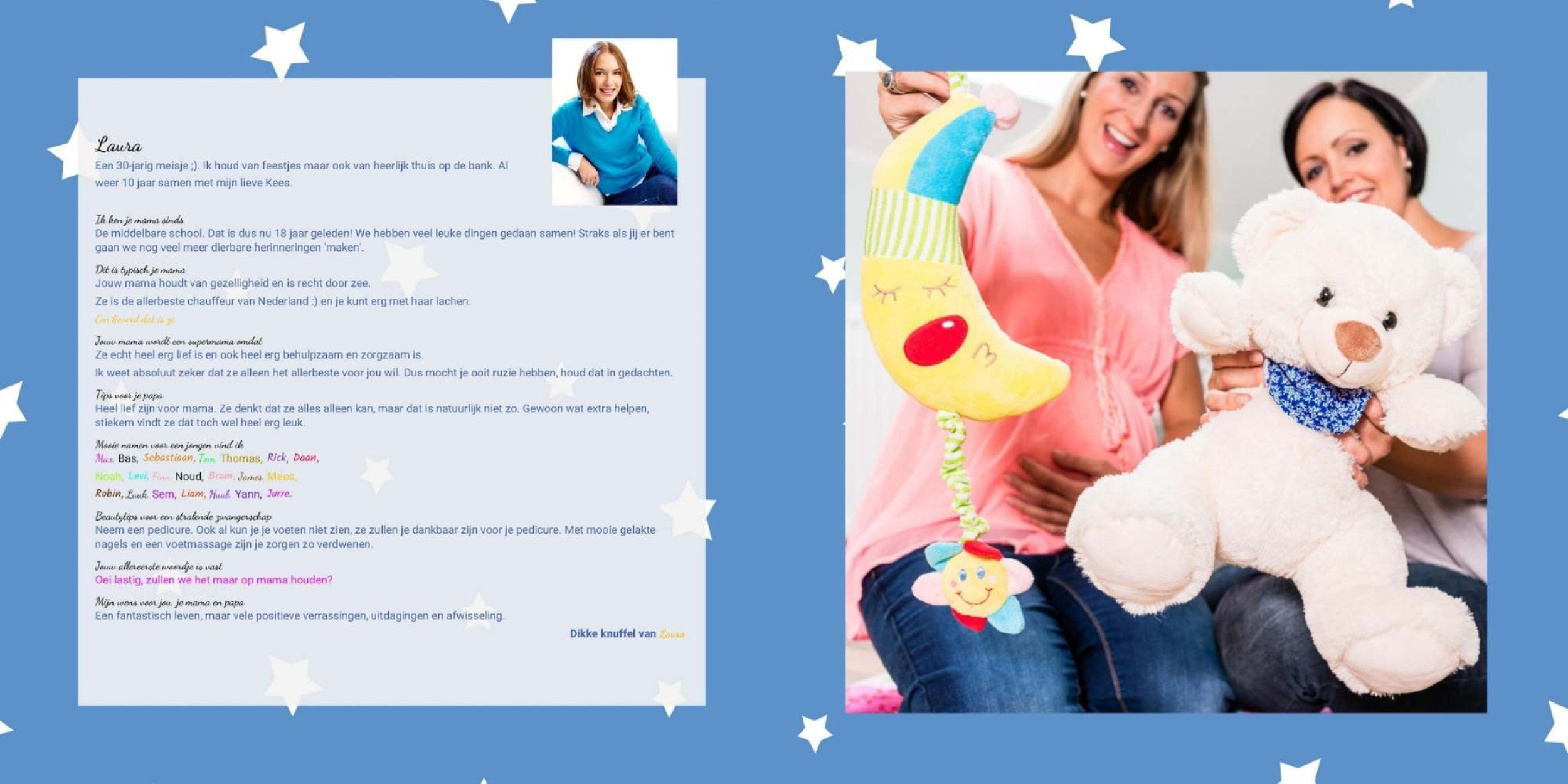 cadeau babyshower vriendenboek vriendinnenboek vriendenboekje